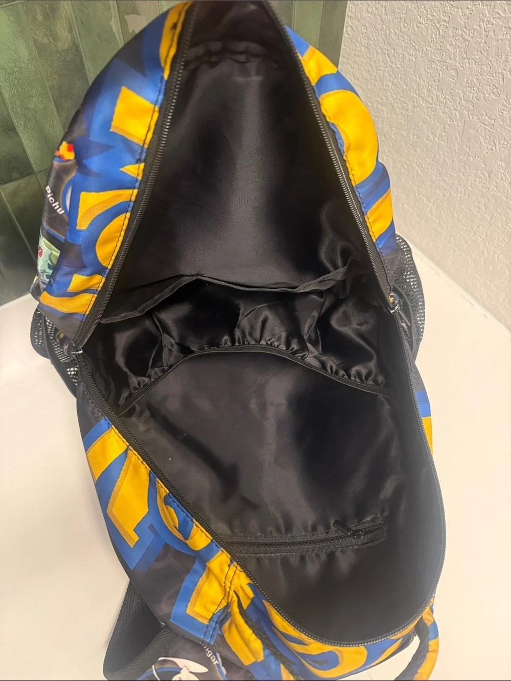 Pokemon Kids Backpack - Blue, Yellow, Black with Character Print